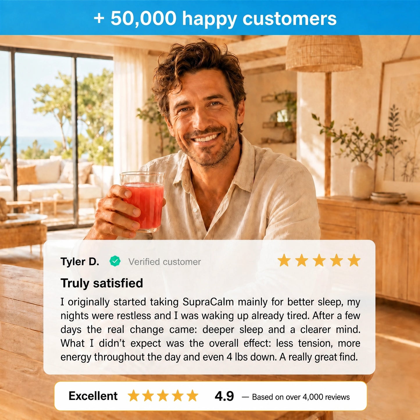 SupraCalm – Lowers Cortisol, Flattens Your Belly and Brings Back Restful Sleep