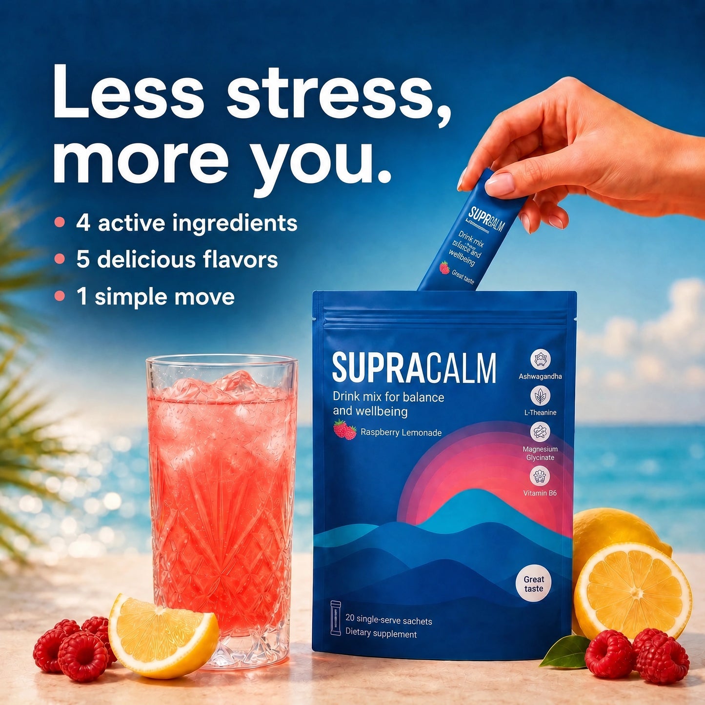 SupraCalm – Lowers Cortisol, Flattens Your Belly and Brings Back Restful Sleep