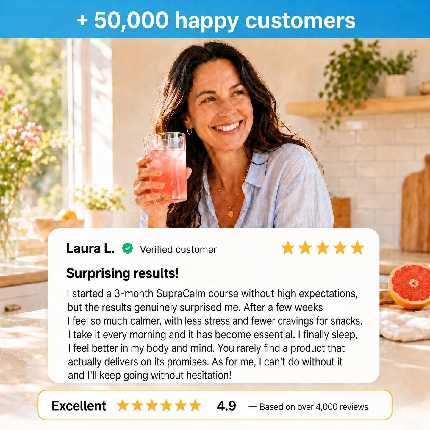 SupraCalm – Lowers Cortisol, Flattens Your Belly and Brings Back Restful Sleep