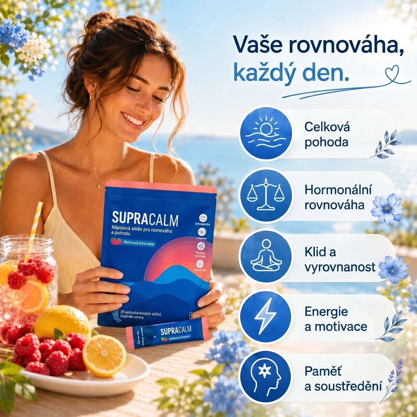 SupraCalm – Snižuje kortizol, splaskne břicho a vrací klidný spánek