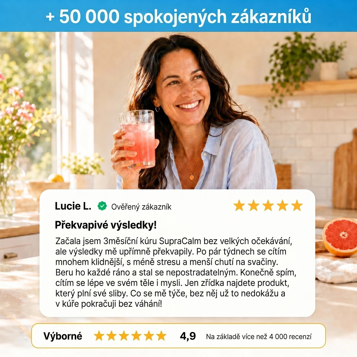 SupraCalm – Snižuje kortizol, splaskne břicho a vrací klidný spánek