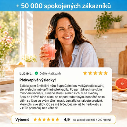 SupraCalm – Snižuje kortizol, splaskne břicho a vrací klidný spánek